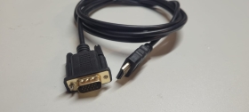 HDMI naar VGA kabel gebruikt