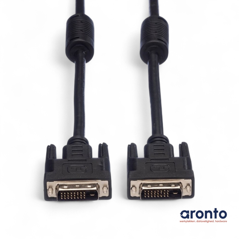DVI‑D Dual Link Kabel gebruikt – 24+1 Pins – 2560×1600 – Voor PC & beamer