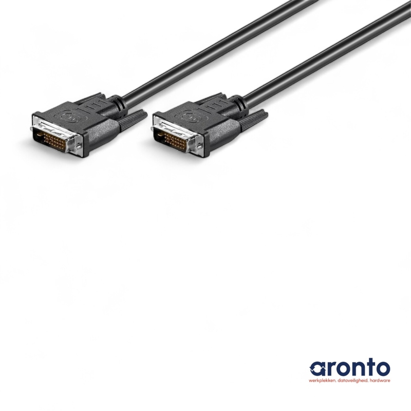 DVI‑D Dual Link Kabel gebruikt – 24+1 Pins – 2560×1600 – Voor PC & beamer