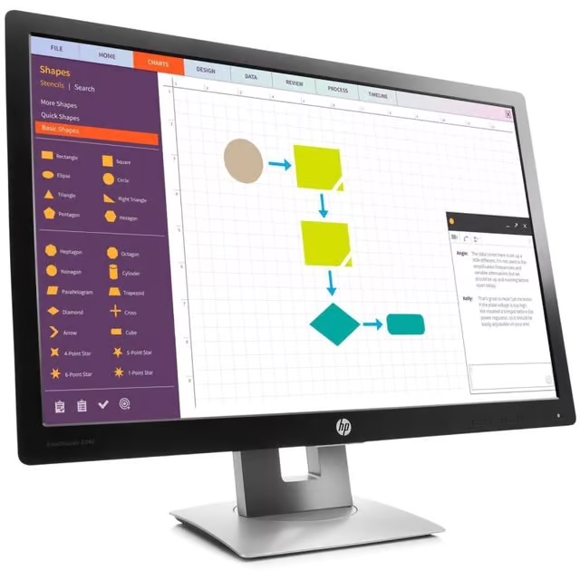 ACTIE: HP EliteDisplay E242 Monitor, 24 inch (1920x1200) - B-Grade