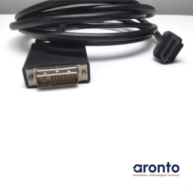 DVI‑naar‑DisplayPort‑kabel gebruikt – Full HD‑beeld voor werk of thuisgebruik